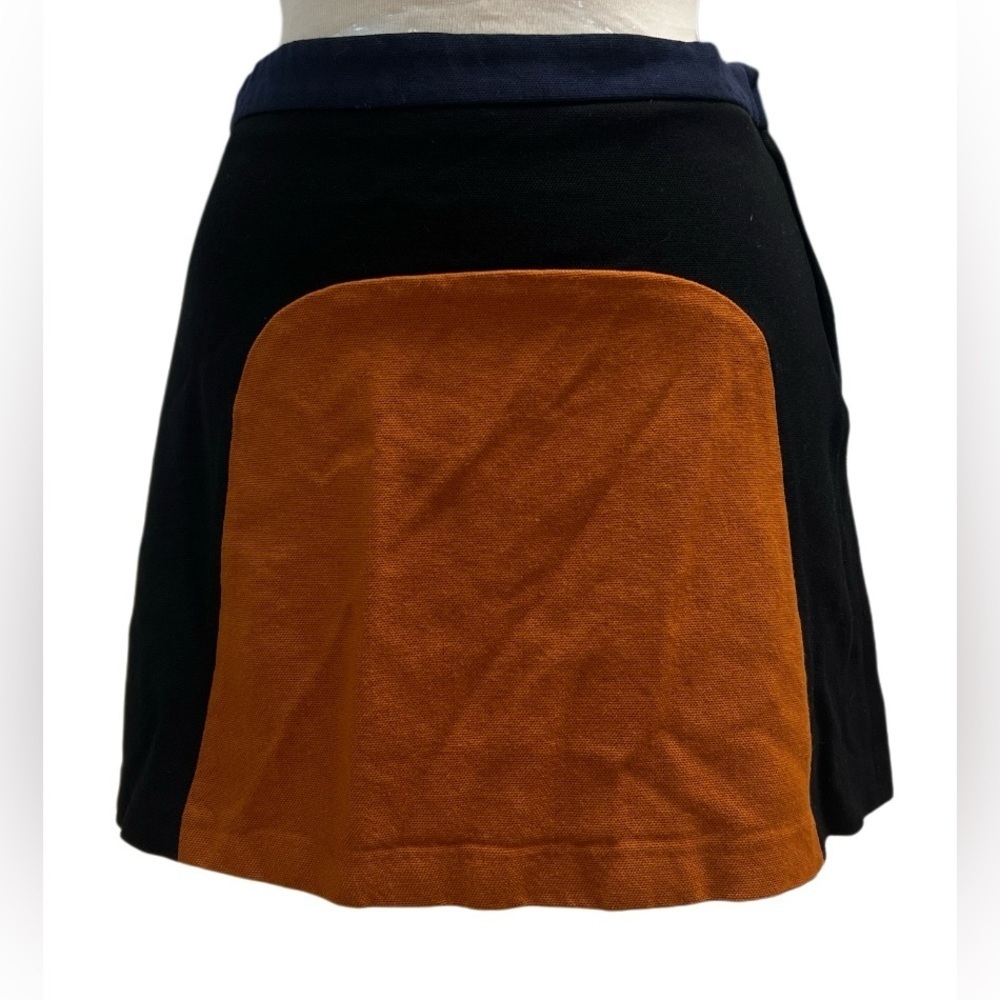 Stylish Orange and Black Women's Skirt - Picture 3 of 9